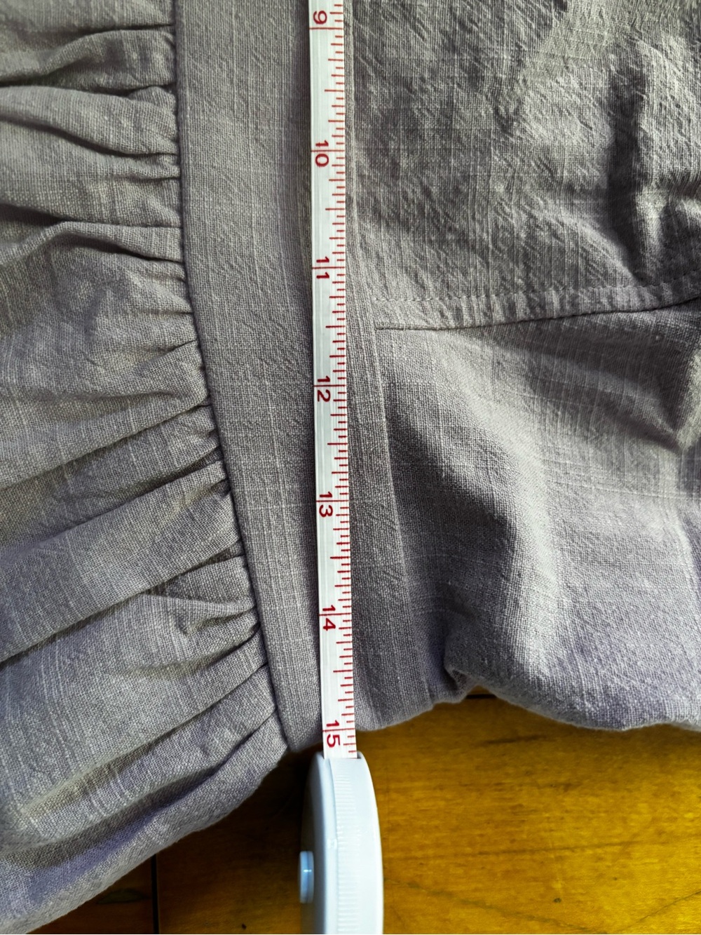 Eve Gravel Lavender Cotton Sundress with Wide Straps - Picture 12 of 13